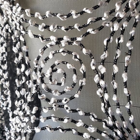 Berek Metallic Circle Button Down High Low Mesh Shirt *read notes* - Picture 7 of 13